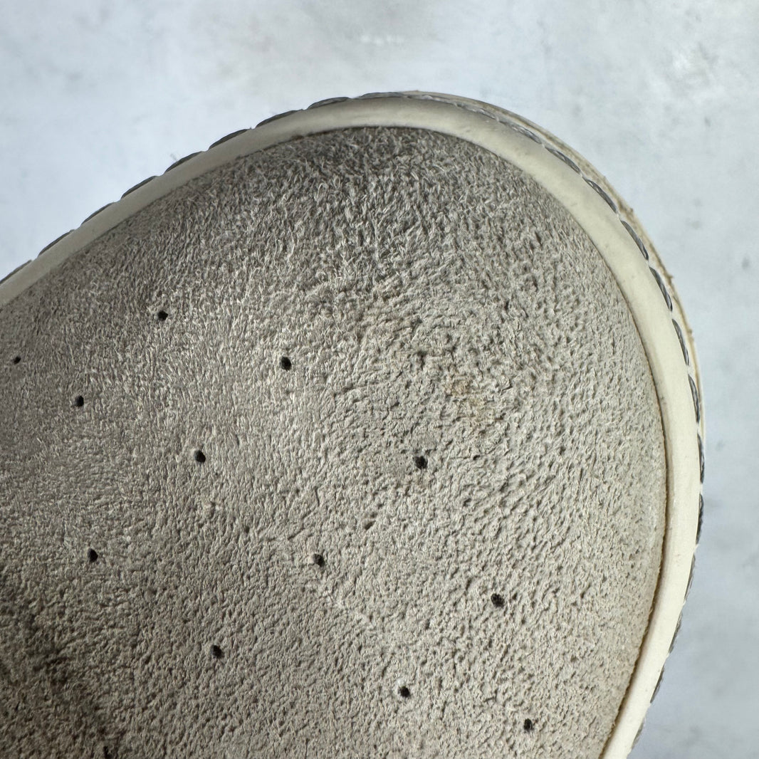 Rick Owens Gray Suede Geobaskets