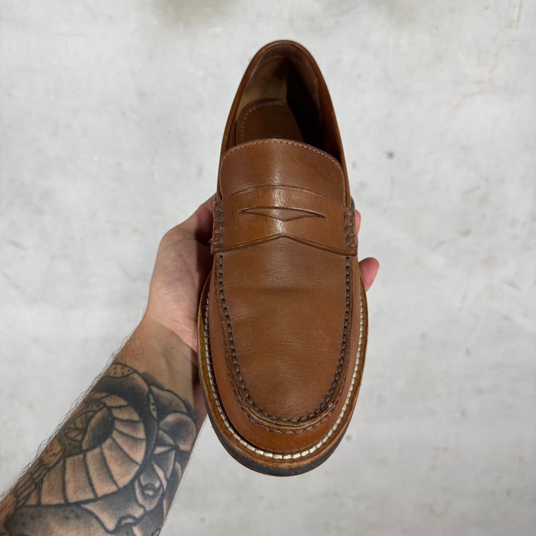 Louis Vuitton Brown Leather Penny Loafers