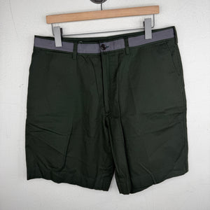 Dries Van Noten Green Trouser Shorts