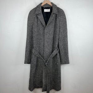 Saint Laurent Patterned Wool Trench Coat