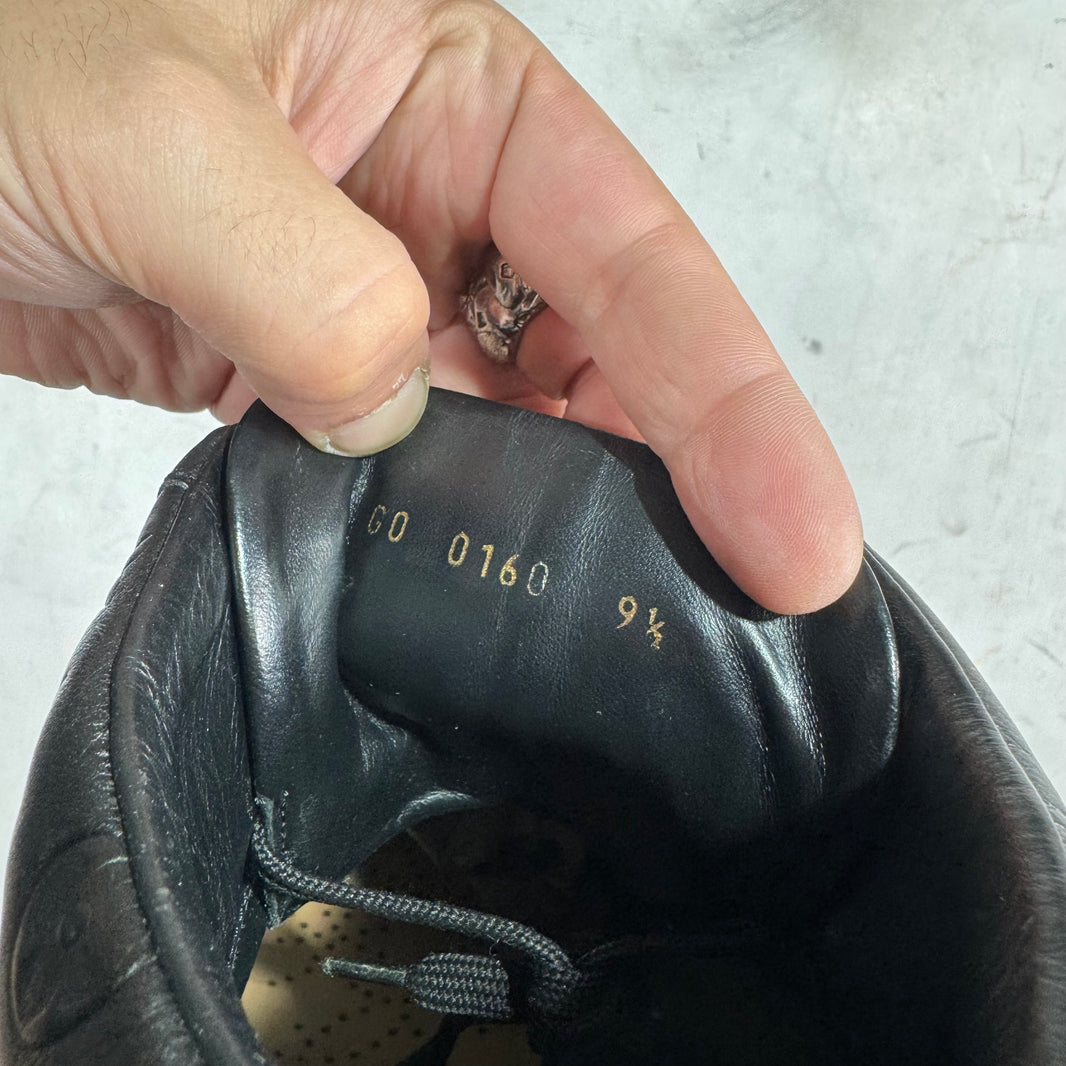 Louis Vuitton Black Straped Monogram Patent Sneakers