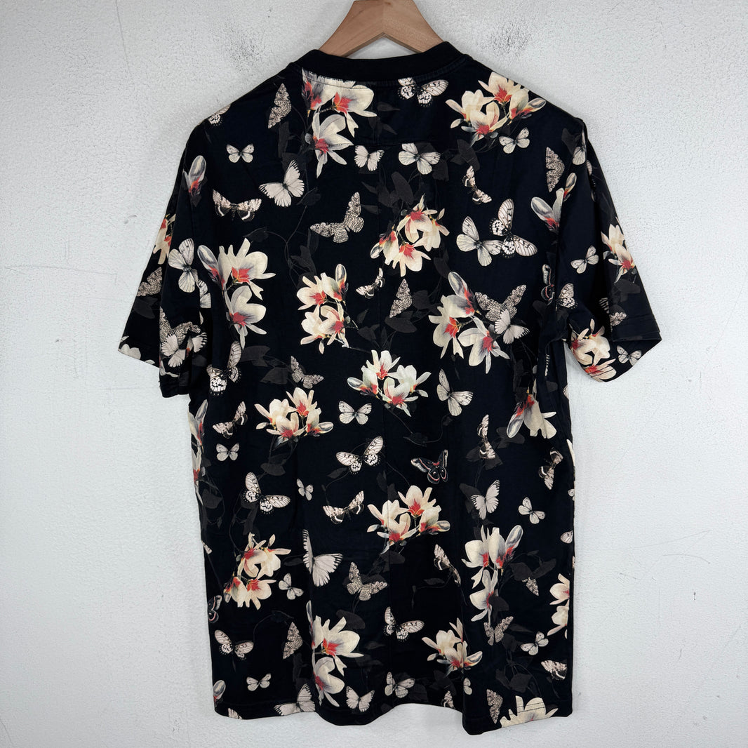 Givenchy Butterfly & Flower Black T-Shirt