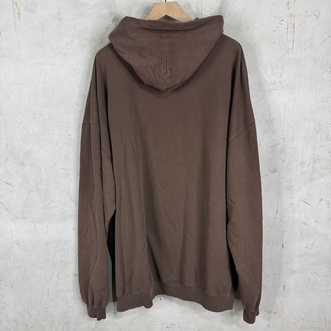 Balenciaga Brown Authentic Jersey Apparel Hoodie