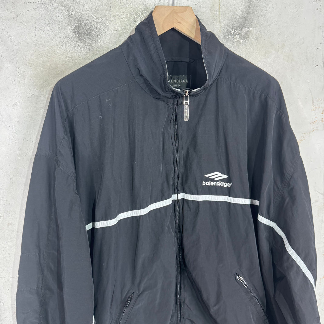 Balenciaga Cinched 3B Paneled Track Jacket