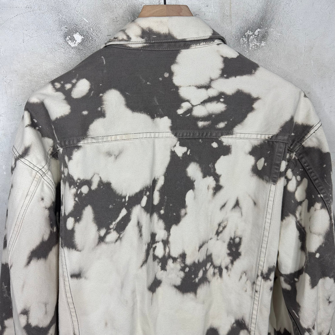Supreme Bleached Logo Denim Trucker Jacket