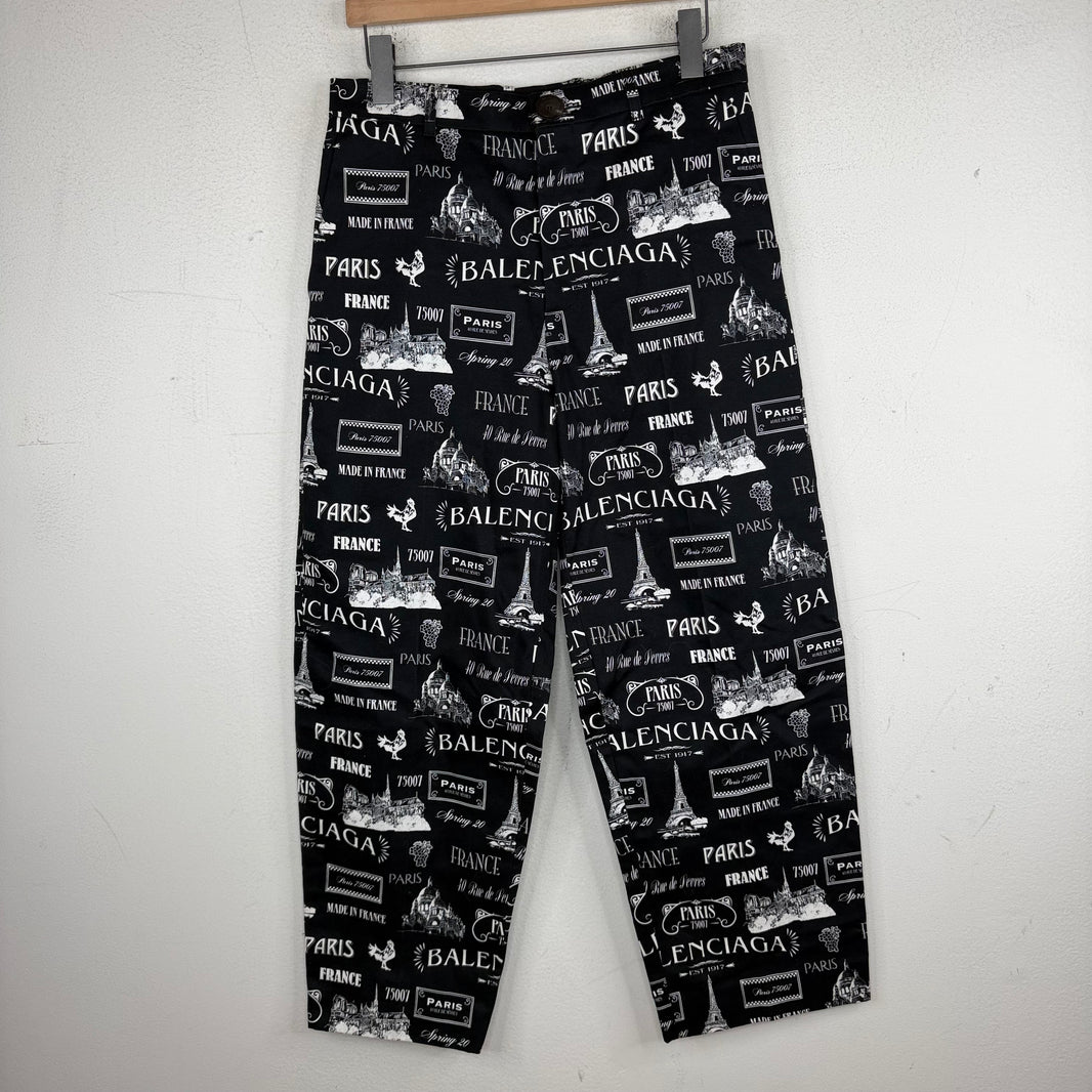 Balenciaga AOP Paris Chinos