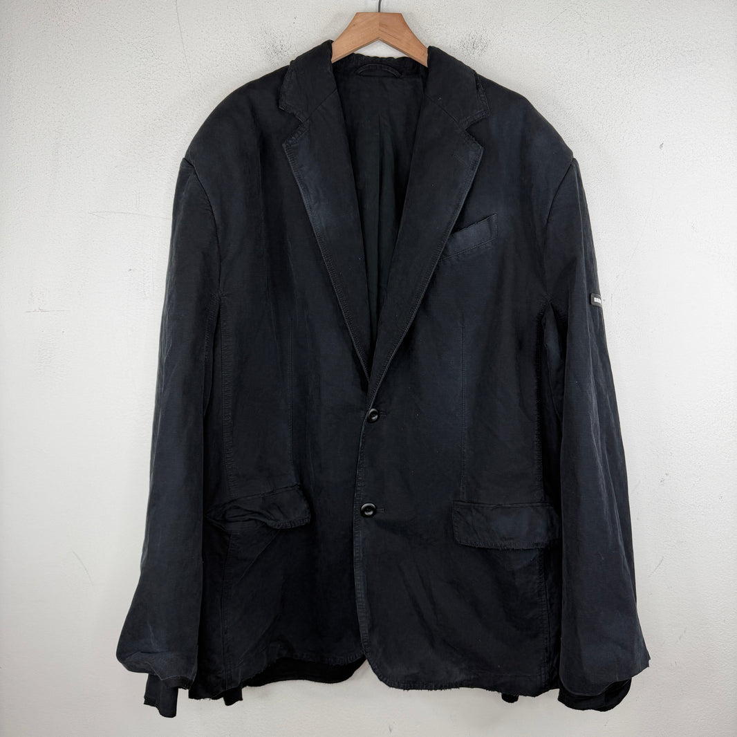 Balenciaga Distressed Oversized Blazer Jacket