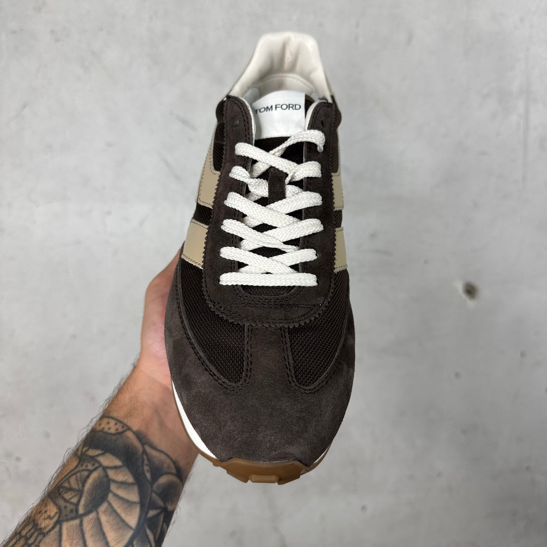 Tom Ford Brown Suede Mick Sneakers