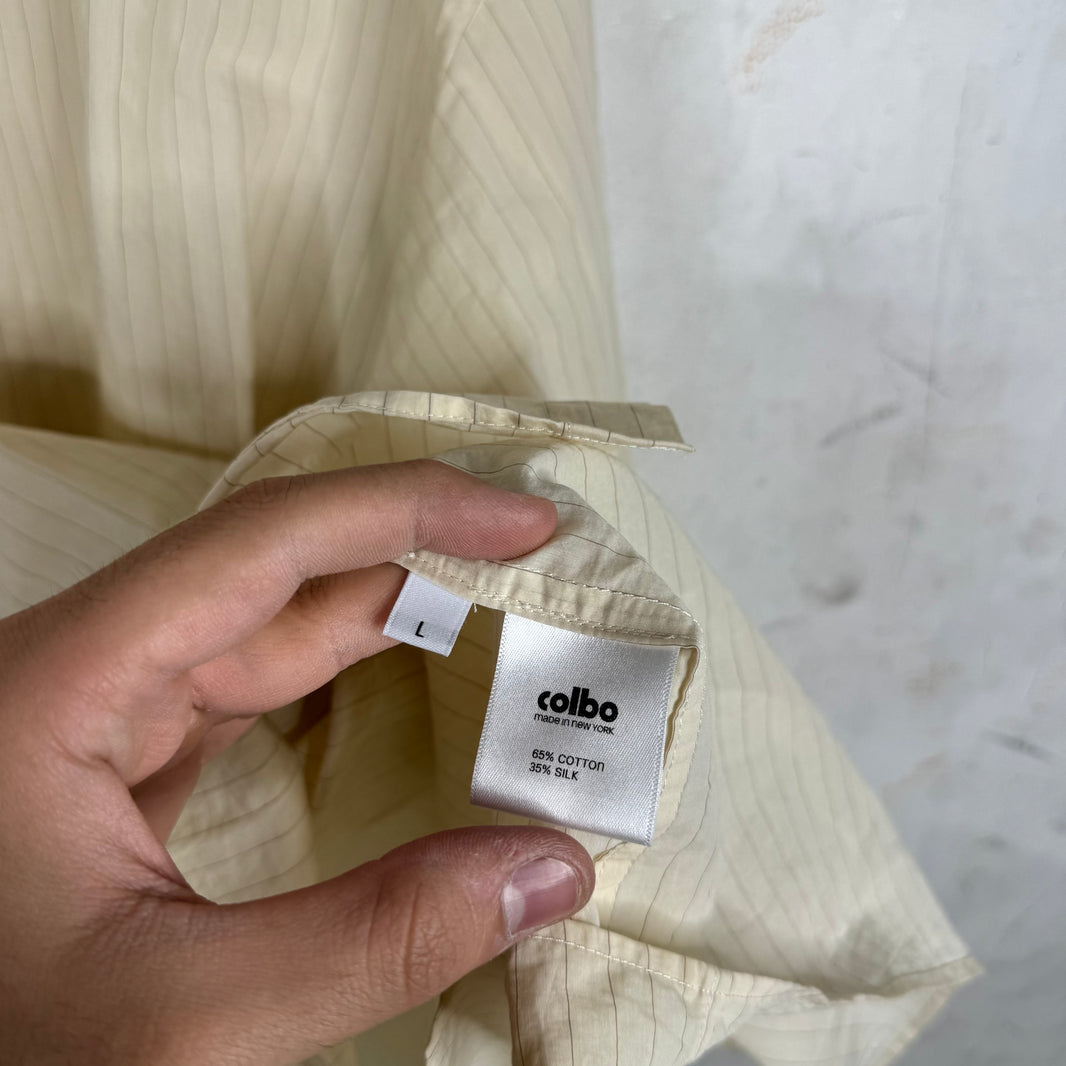 Colbo Beige Striped Thin Shirt