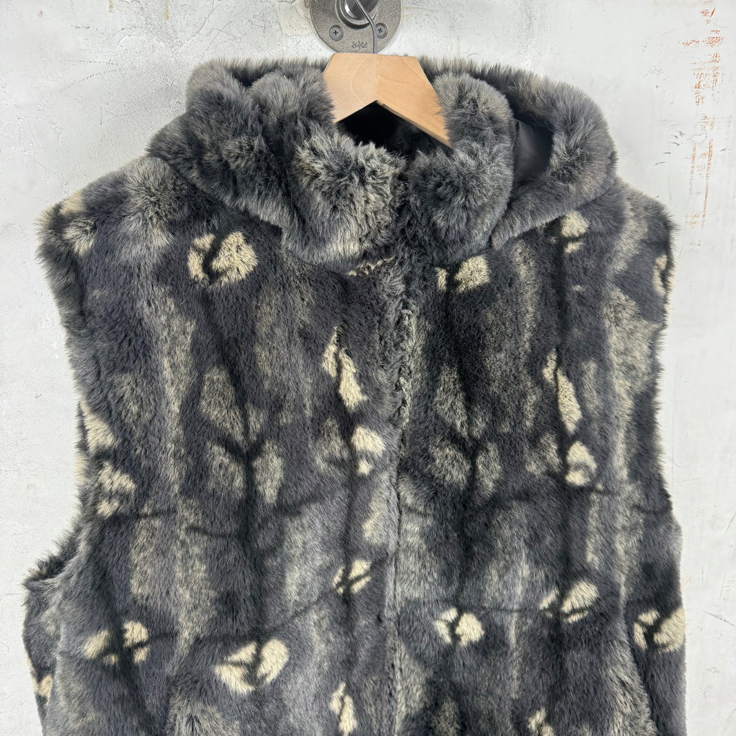 Supreme Hooded Faux Fur Vest