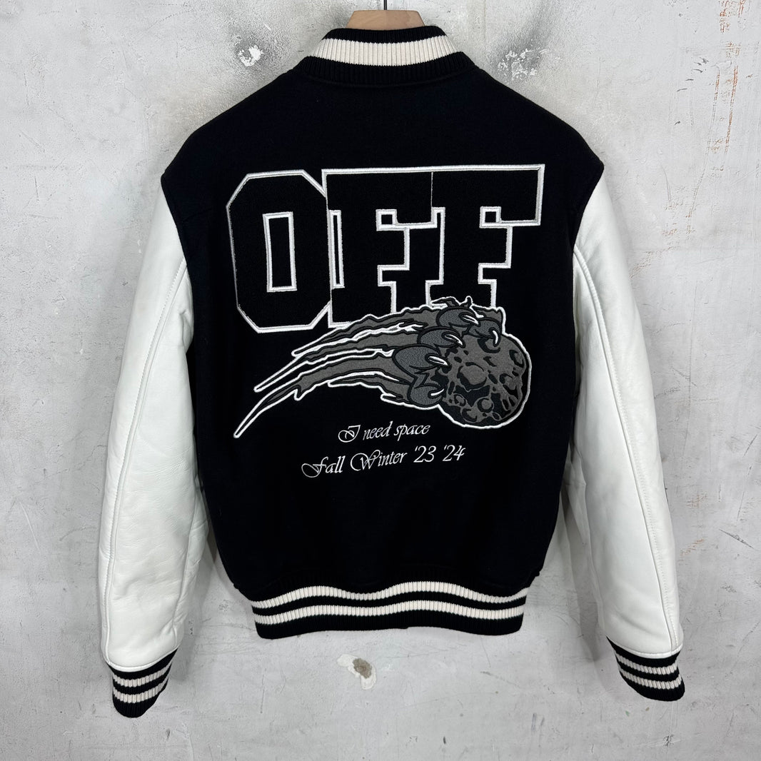 Off White Black/White Varsity Jacket