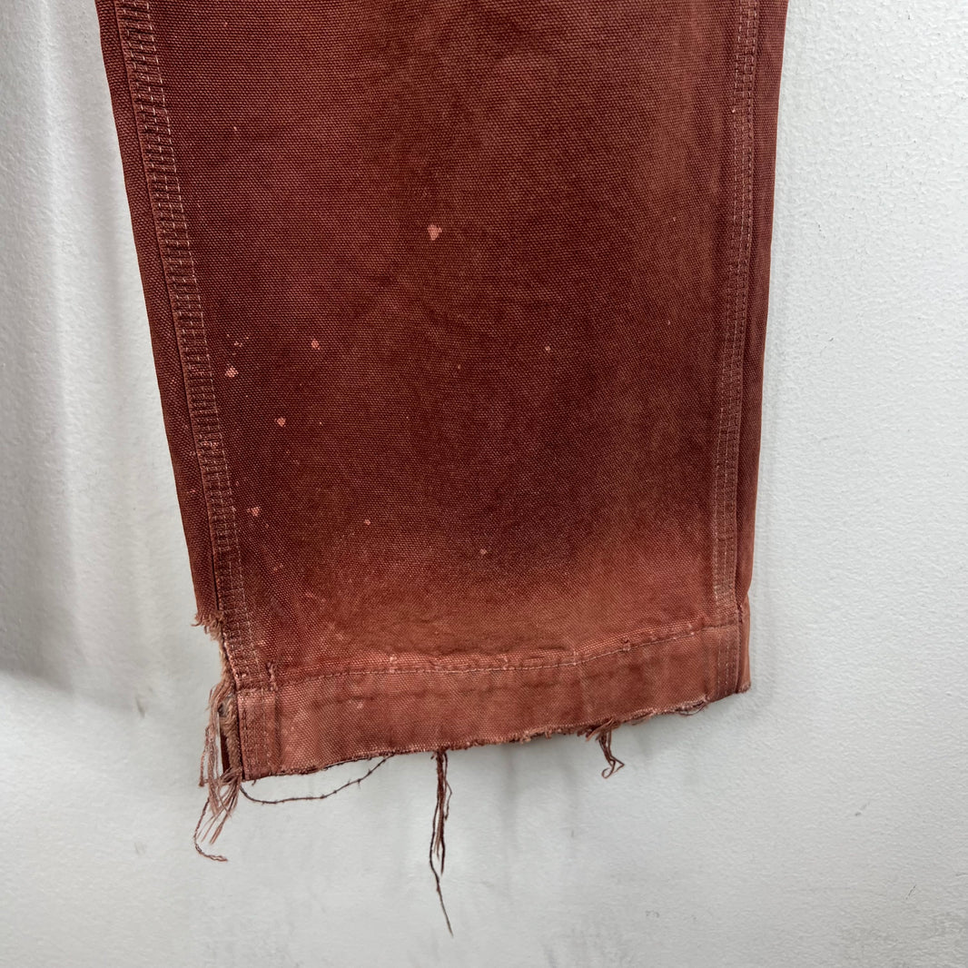 ERD Red Distressed Carpenter Pants