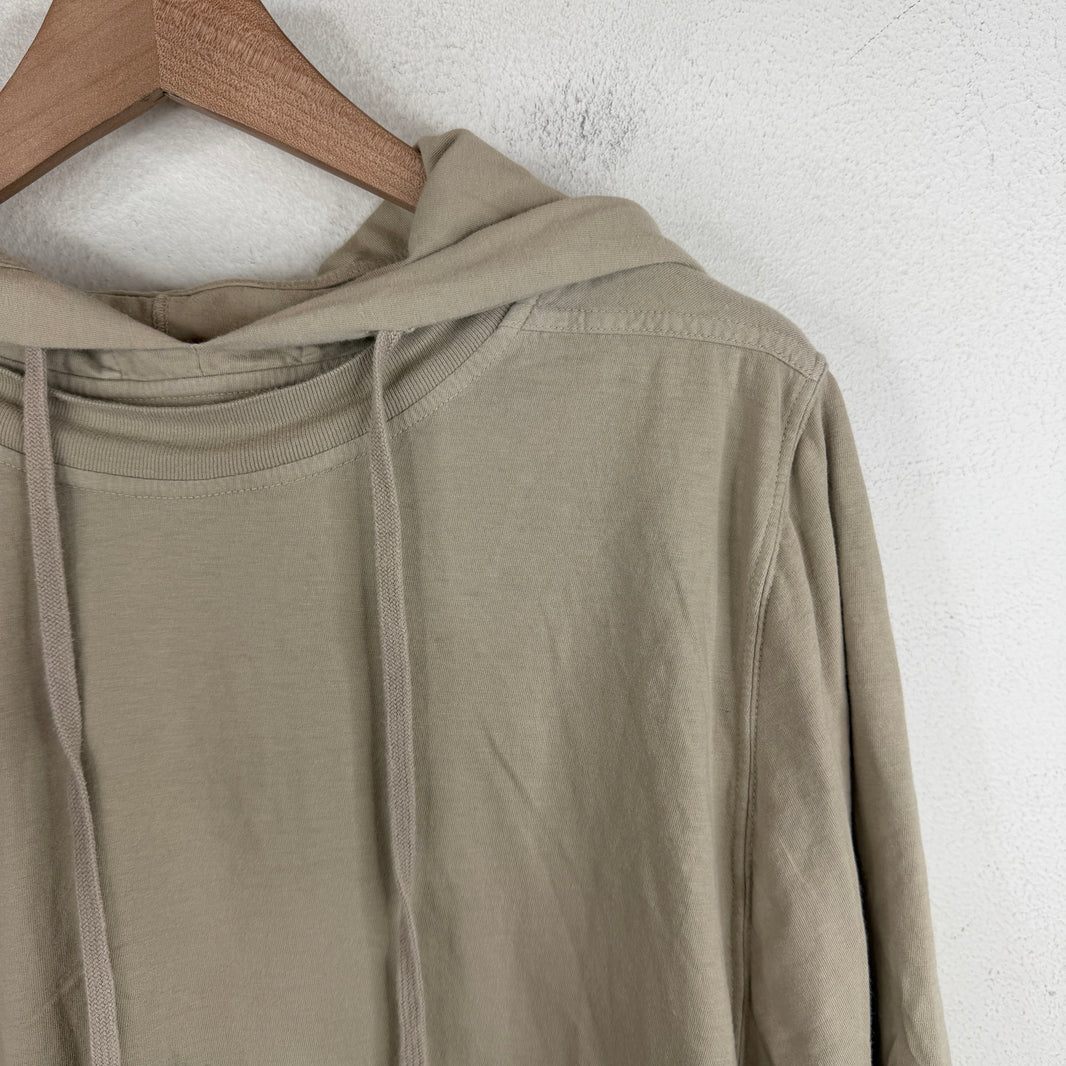 DRKSHDW Tan Double Layered Shirt Hoodie