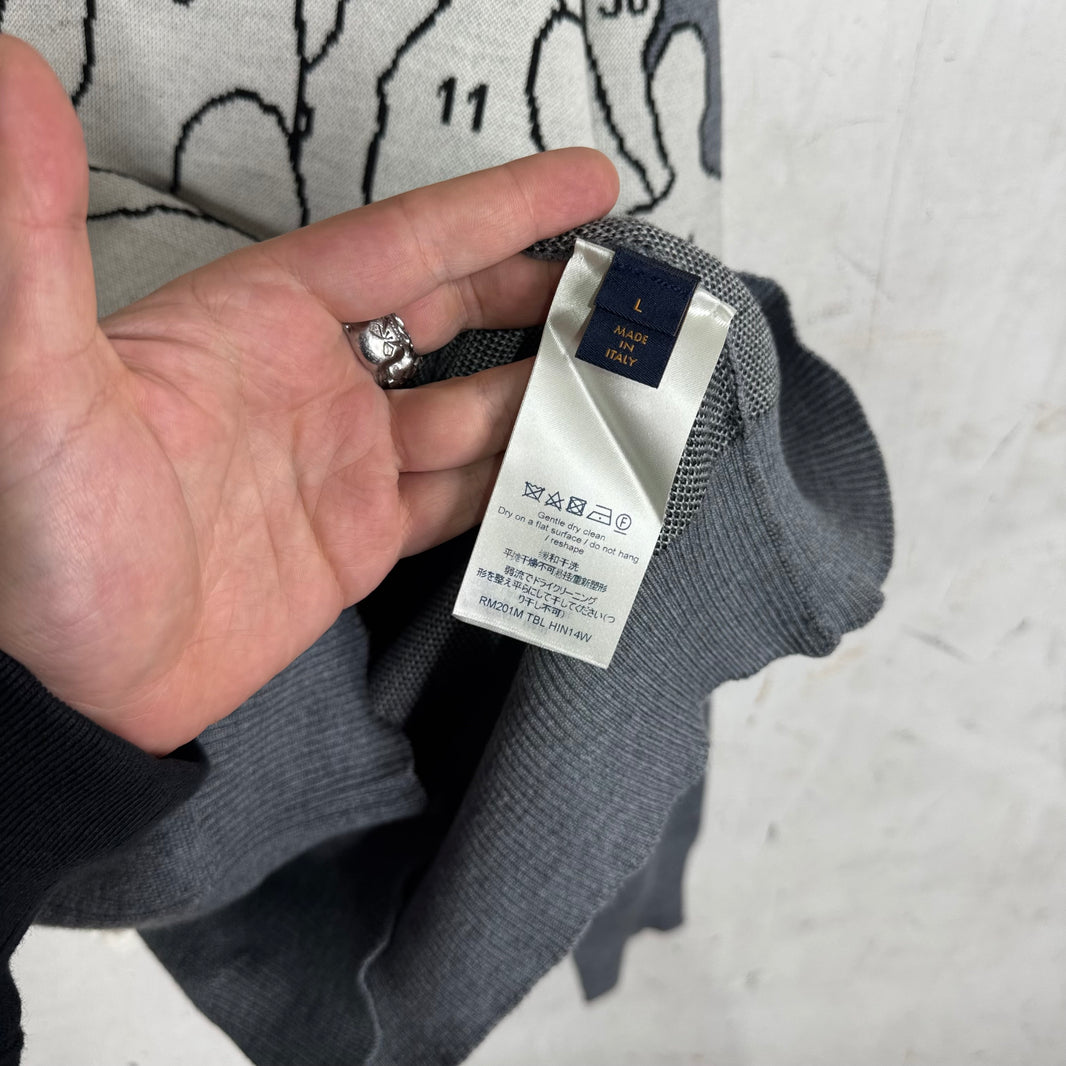 Louis Vuitton Grey Studio Sweater