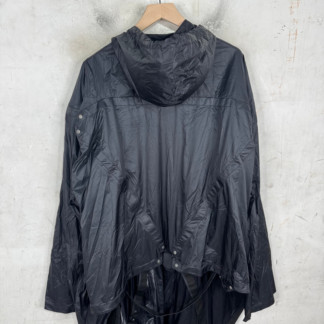 Rick Owens Babel Nylon Tent Hoodie