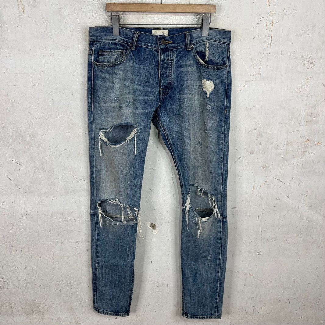 Fear Of God Distressed Japanese Denim Skinny Jeans
