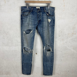 Fear Of God Distressed Japanese Denim Skinny Jeans