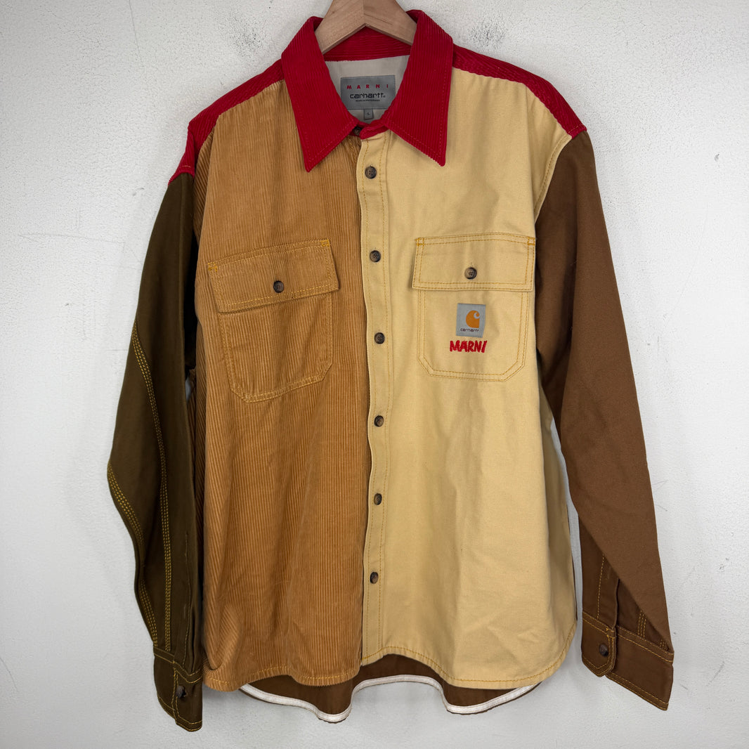 Marni Carhartt WIP Patchwork Button Up LS Shirt