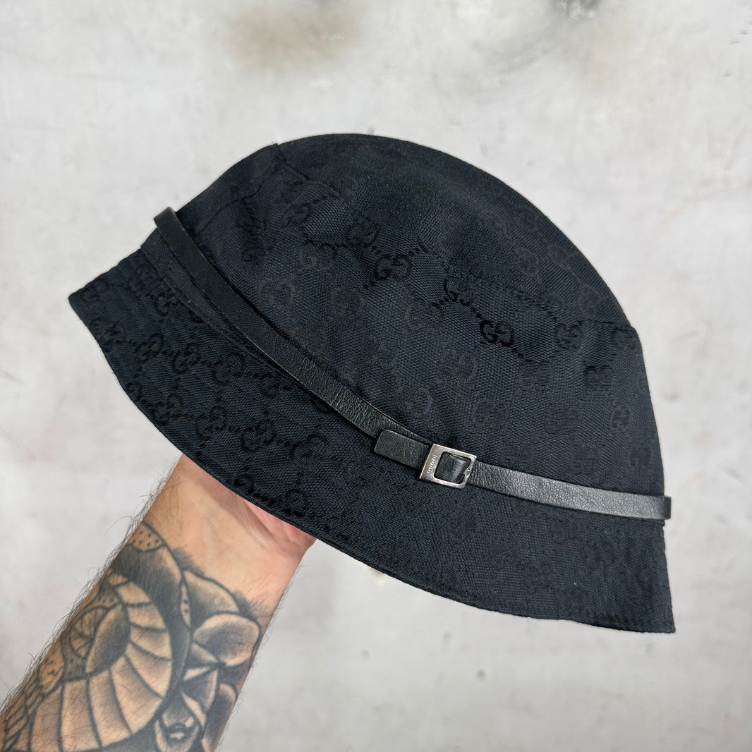 Gucci Tom Ford Buckle Monogram Bucket Hat