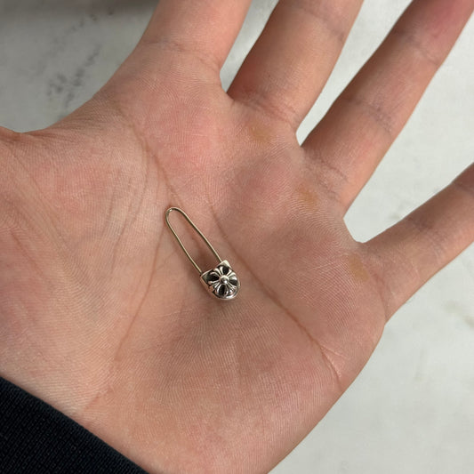 Chrome Hearts Silver Safety Pin