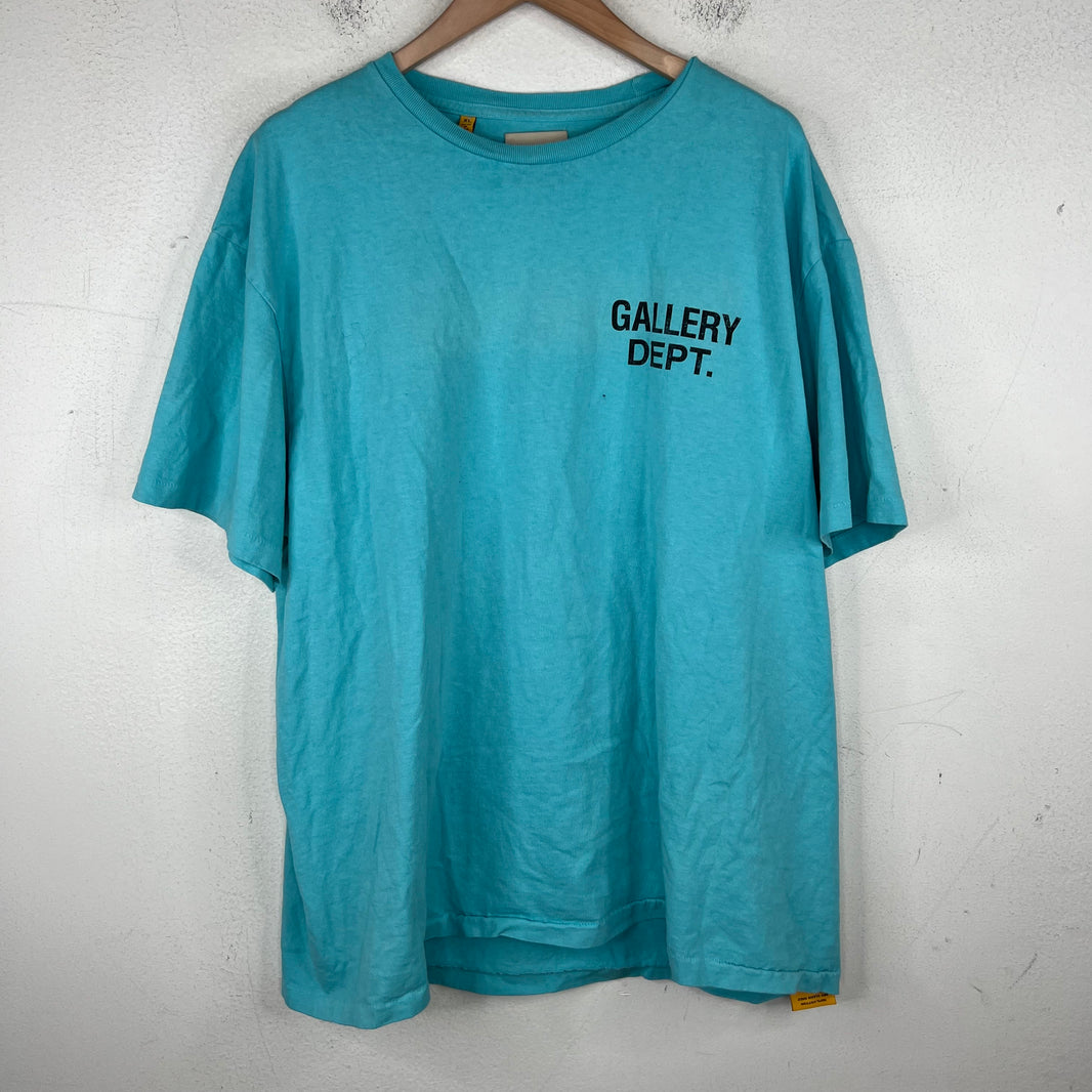 Gallery Dept Turquoise Logo T-Shirt