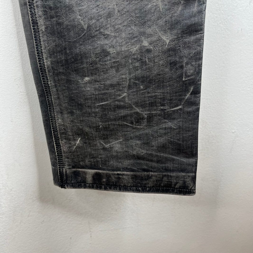 424 Five Pocket Leather Jeans