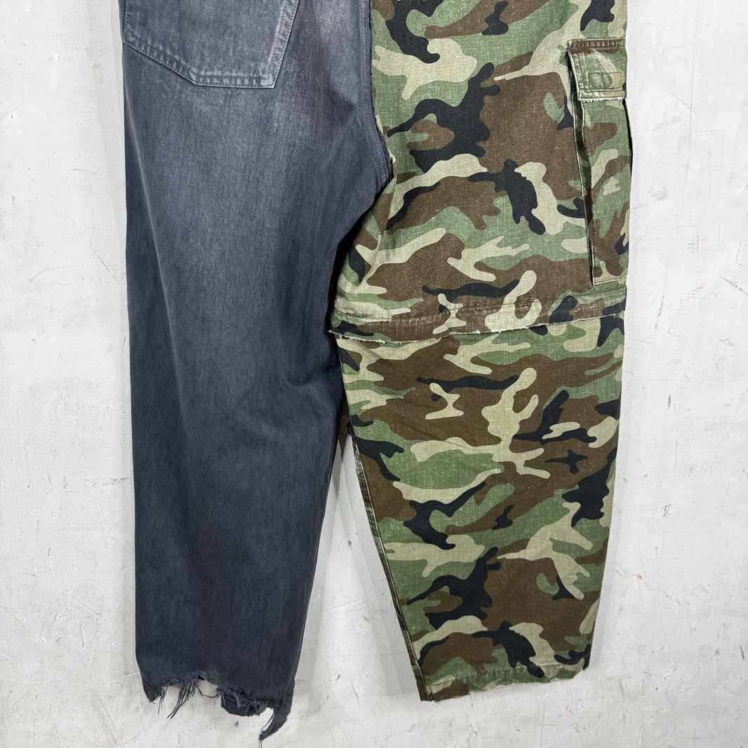 Balenciaga Drawstring Hybrid Camo Pants