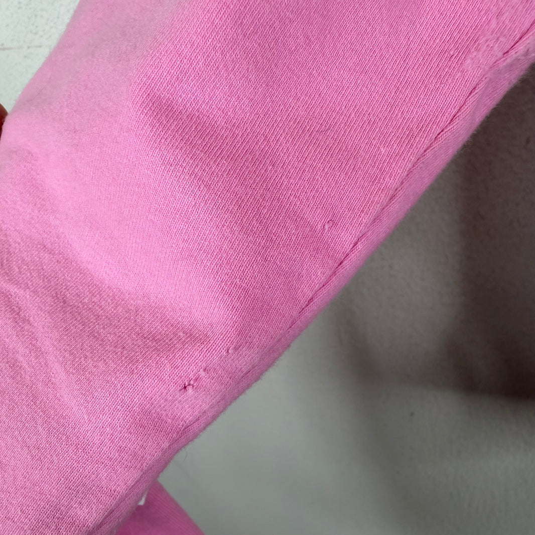 Balenciaga No Logo Pink Zip-Up Hoodie