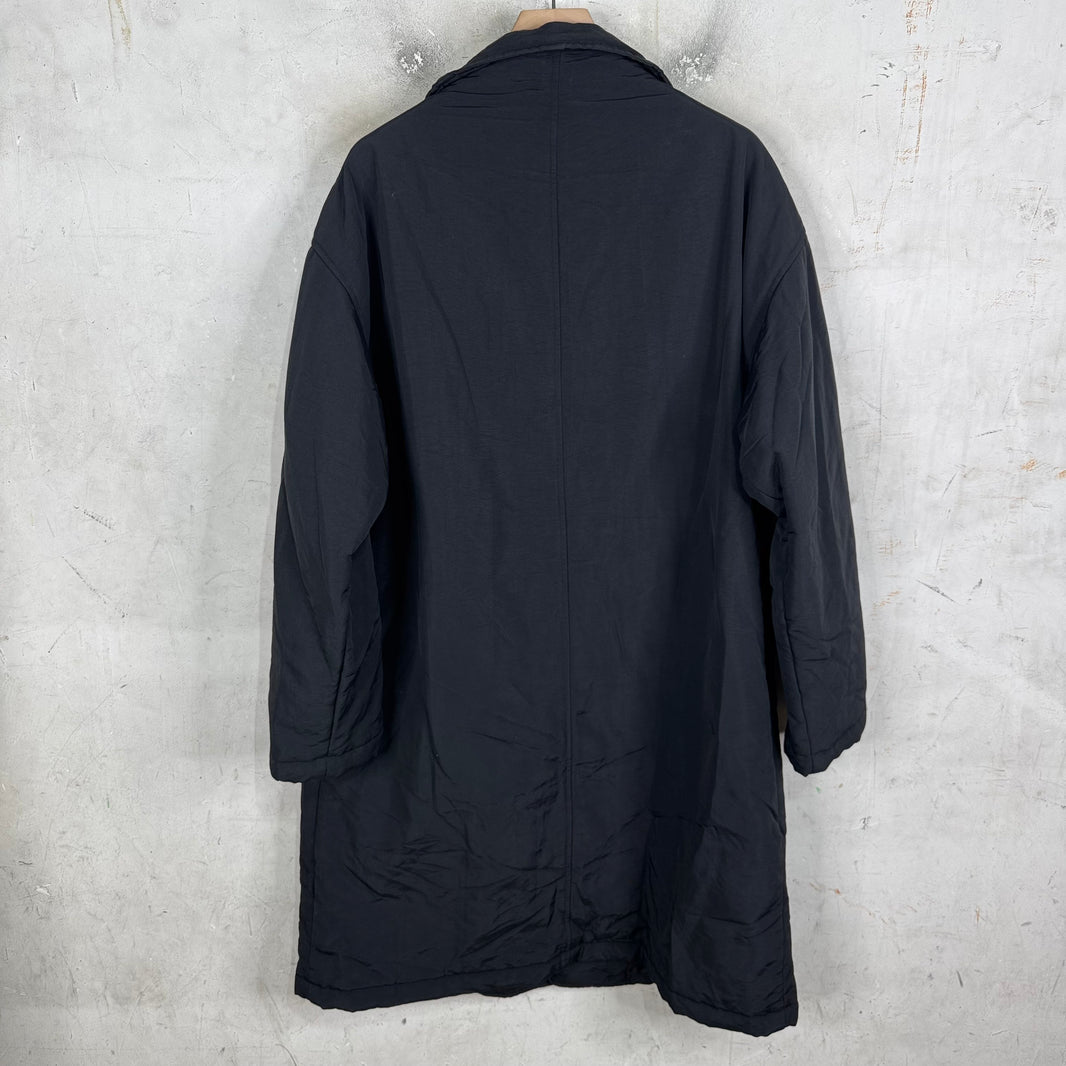 Armani Metal Plate Padded Long Coat