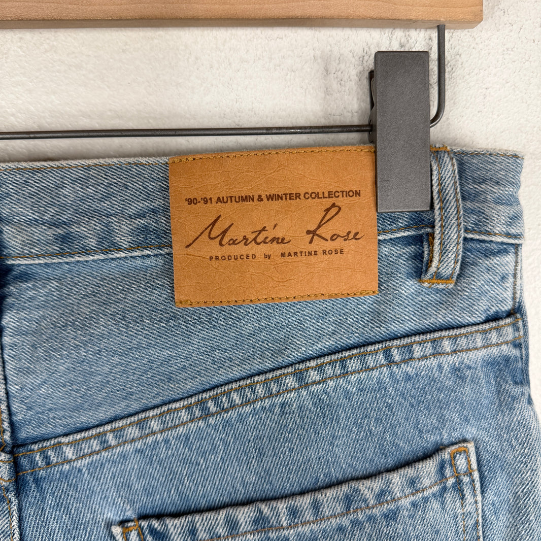 Martine Rose Flared Blue Jeans