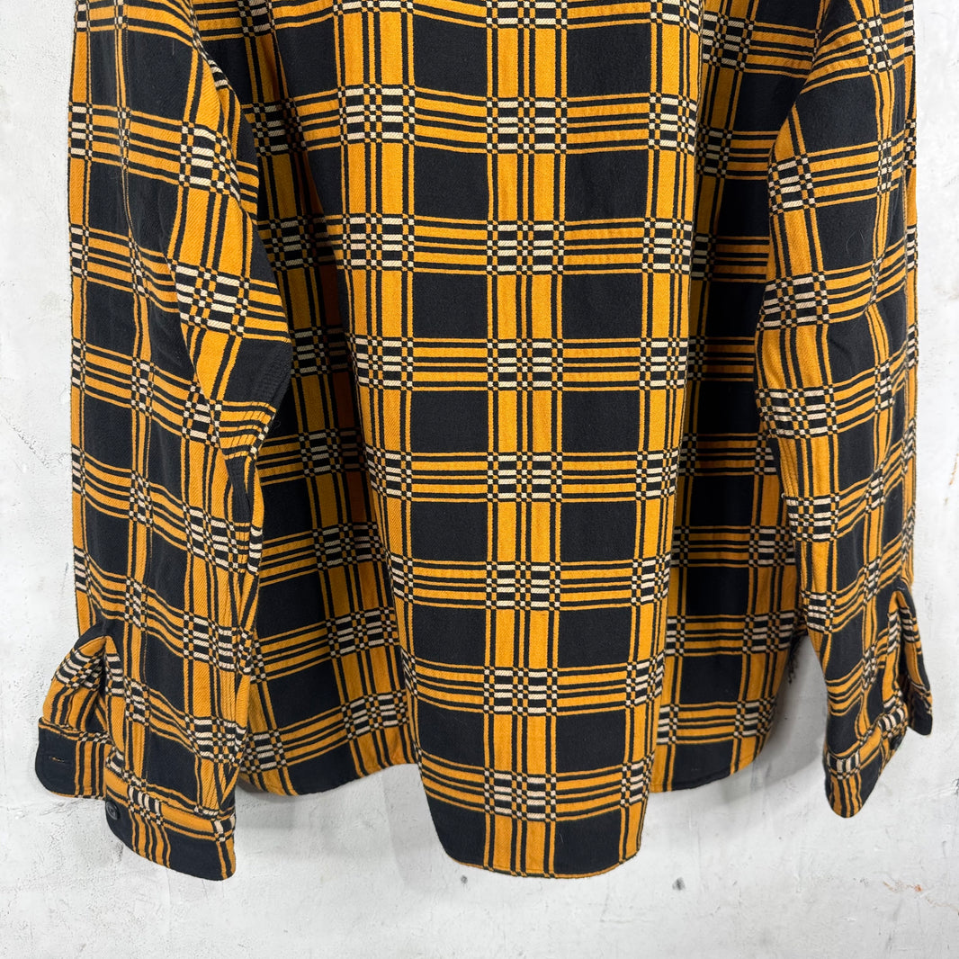 RRL Black/Yellow Heavy Flannel Shirt