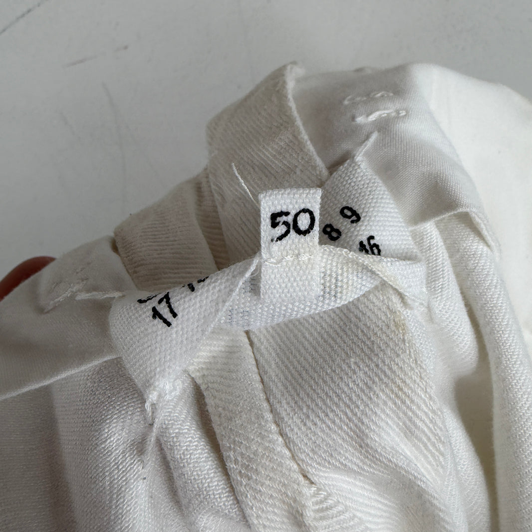 Margiela White Adjustable Waist Trousers