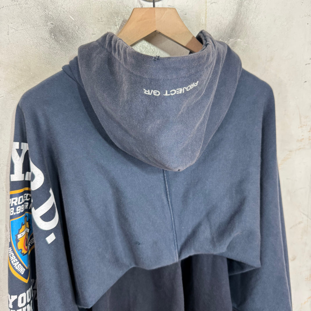 Project G/R Navy Reconstructed Hoodie