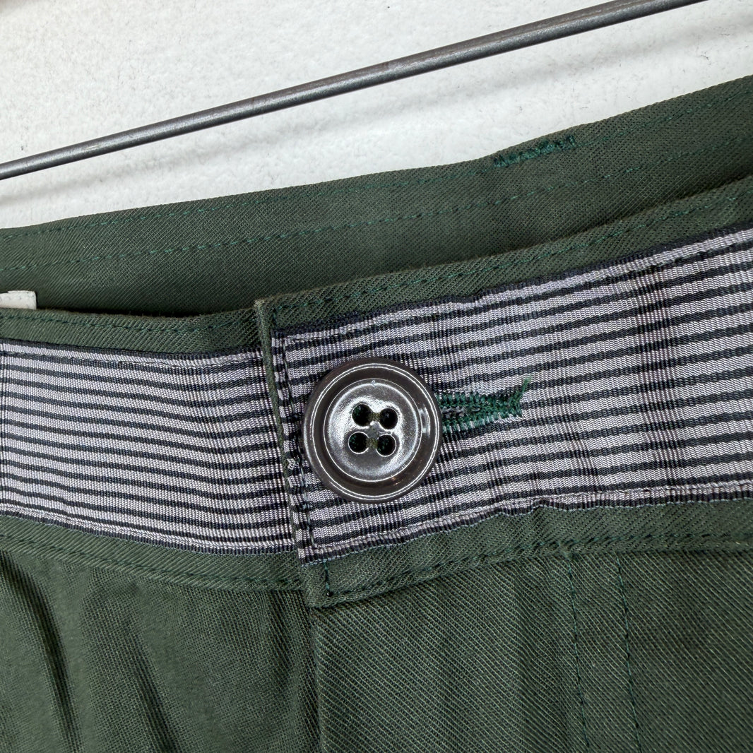 Dries Van Noten Green Trouser Shorts