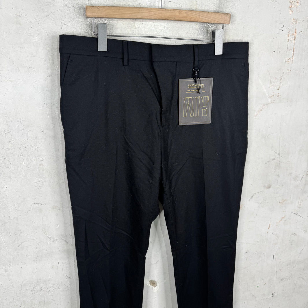 Louis Vuitton Staple Black Wool Trouser