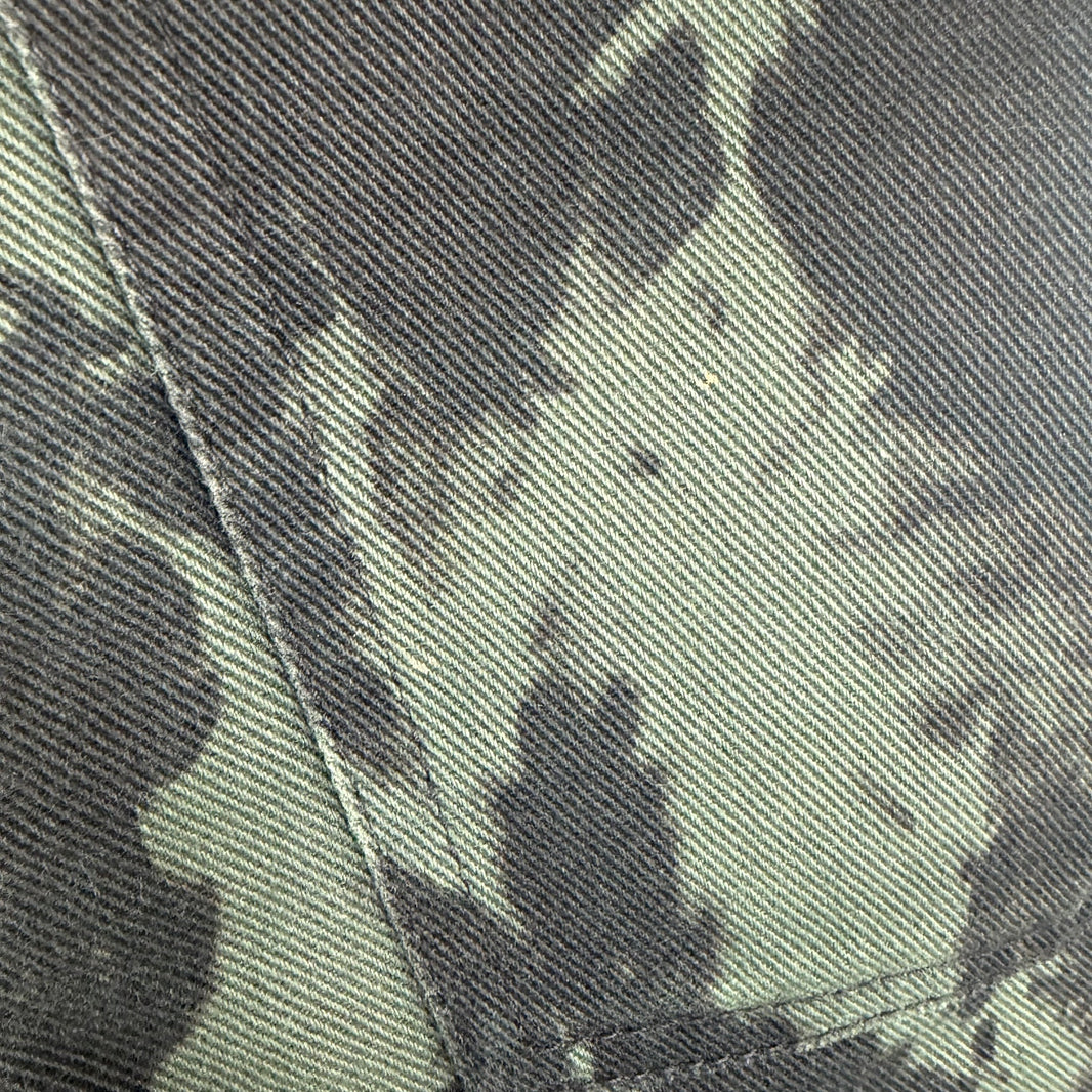 Dries Van Noten Green Bleach Belted Jeans