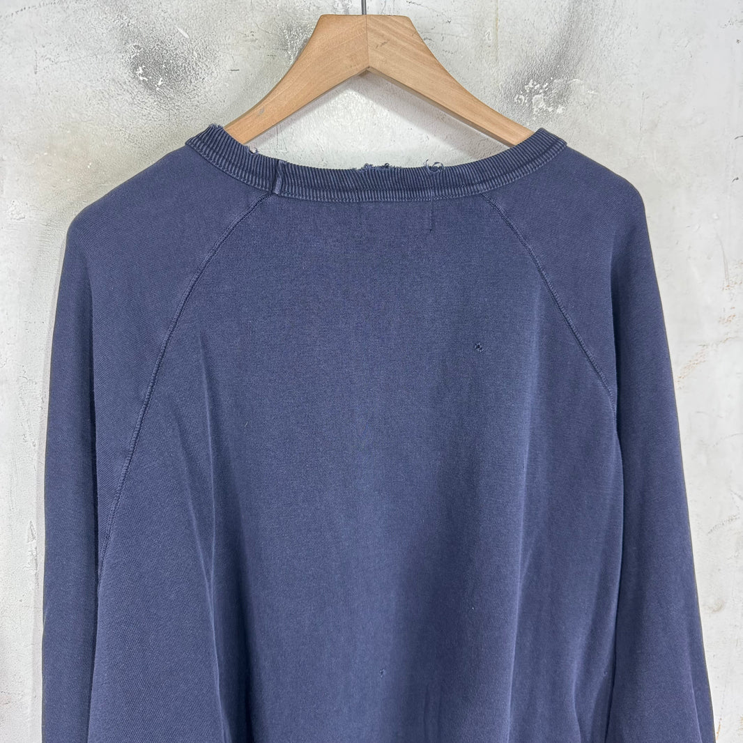 ERD Distressed Chaine Raglan Crewneck