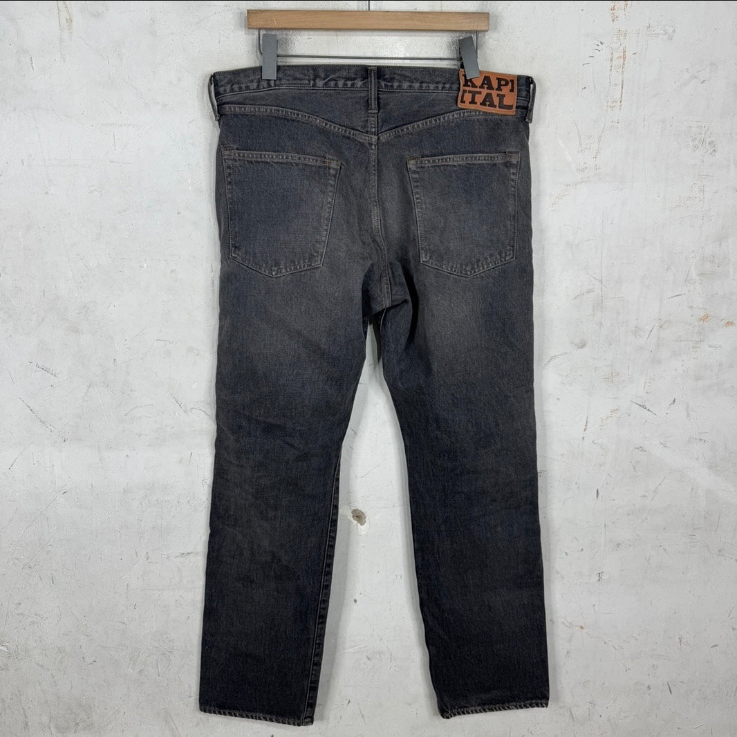 Kapital Studded Grey Jeans