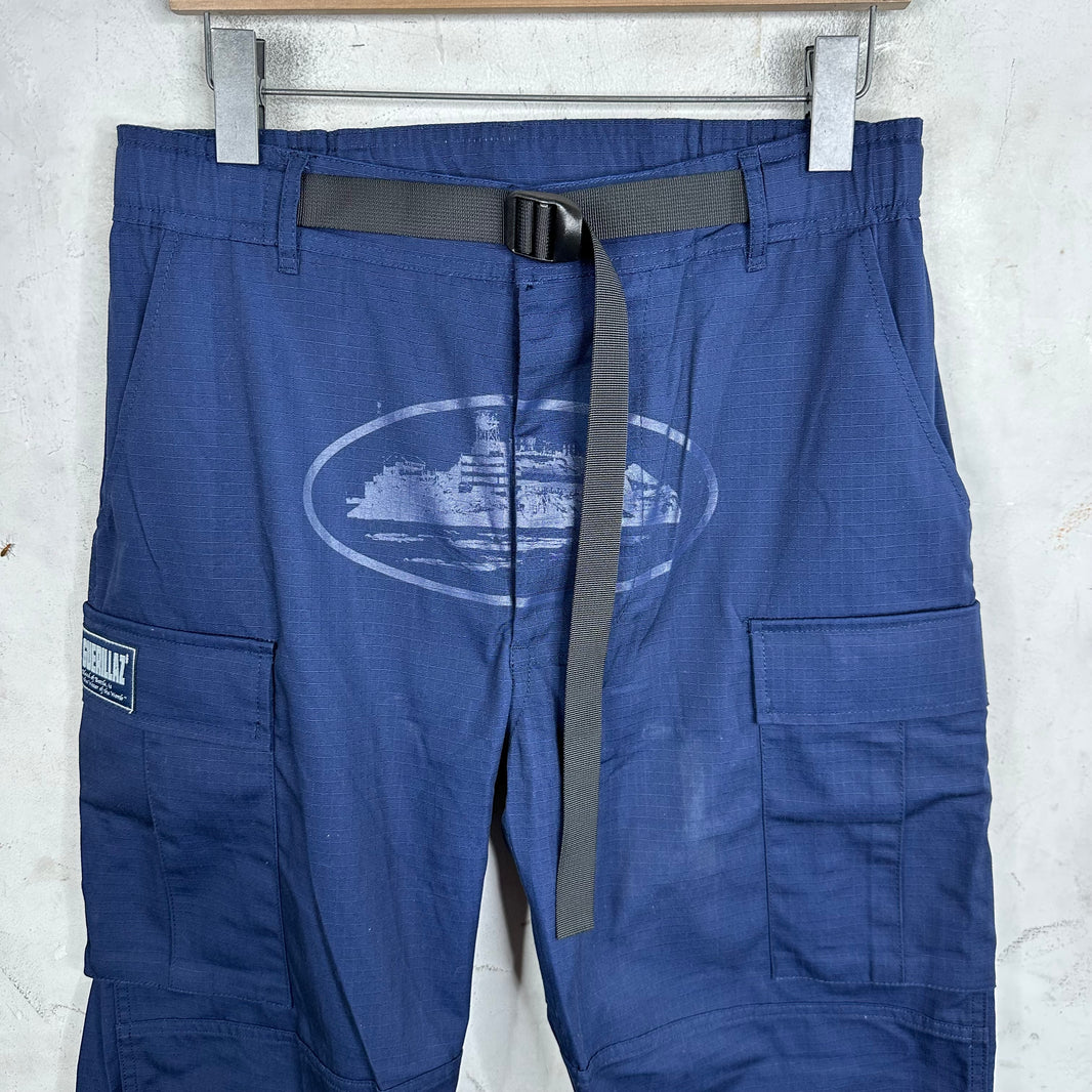Corteiz Alcatraz Ripstop Belted Cargos