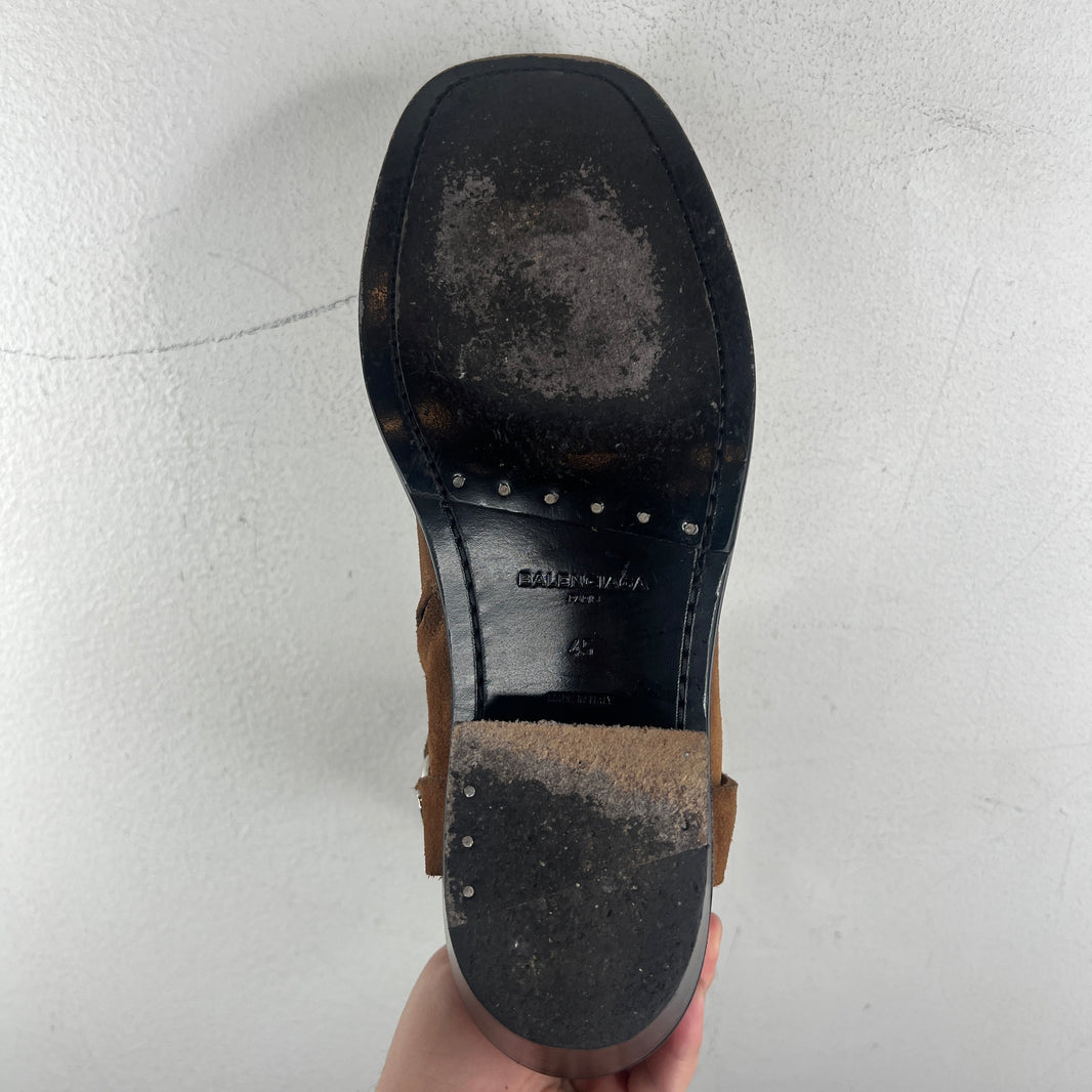 Balenciaga Suede Harness Boots