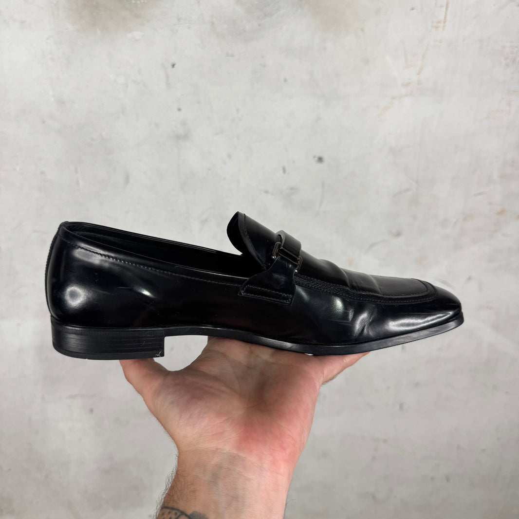 Prada Metal Strap Loafer