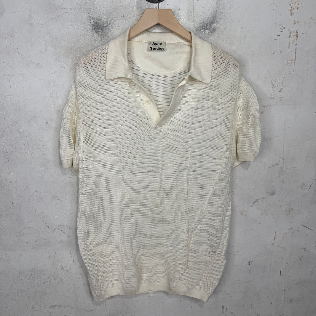 Acne Studios Mesh Polo Shirt