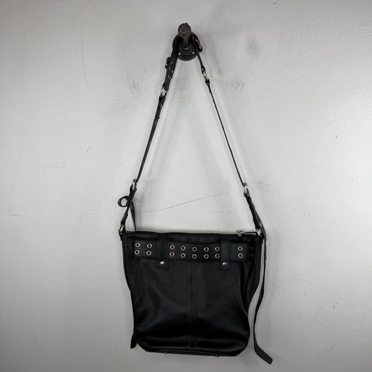 Balenciaga Emo Leather Bucket Side Bag