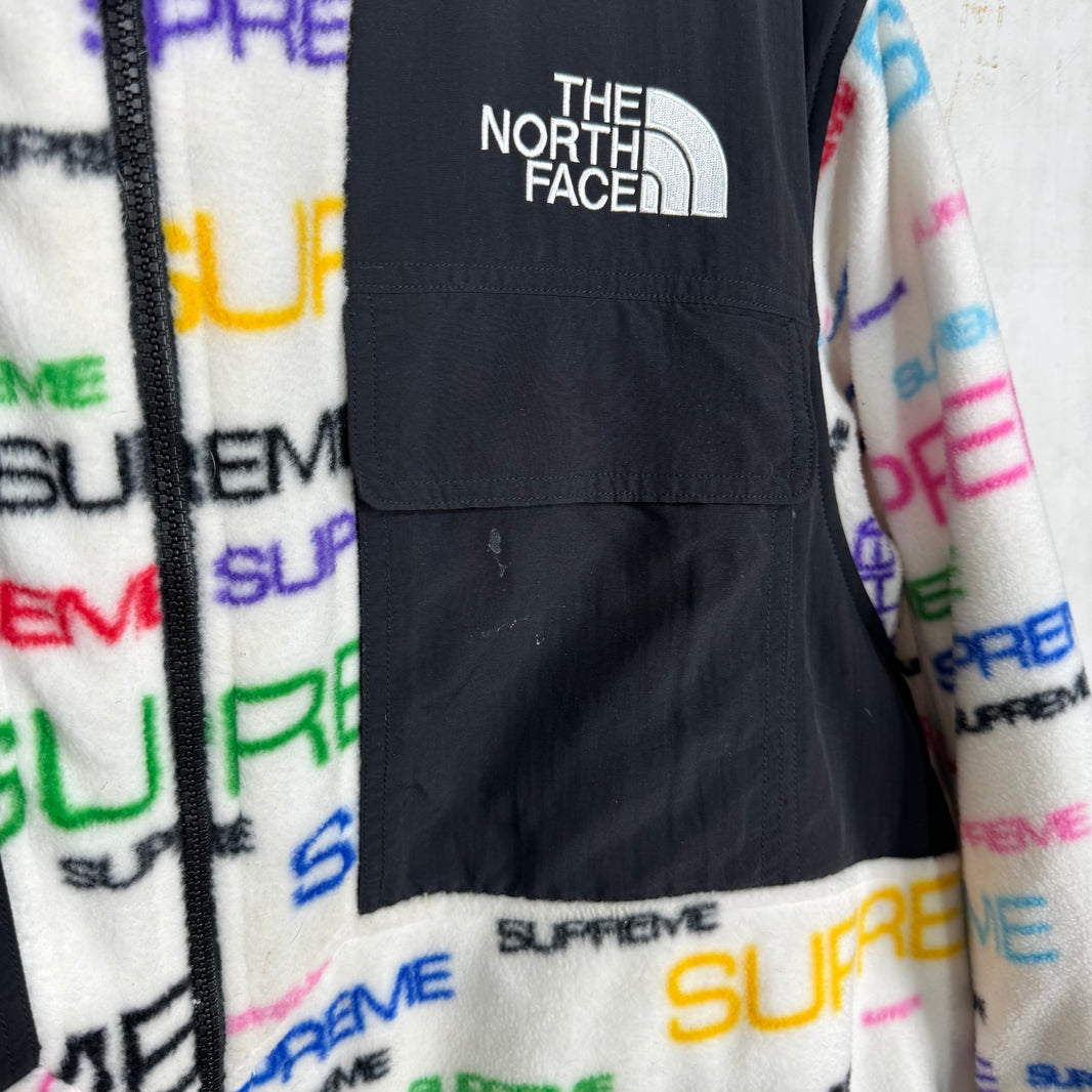 Supreme x TNF Multitcolor Script Denali Fleece