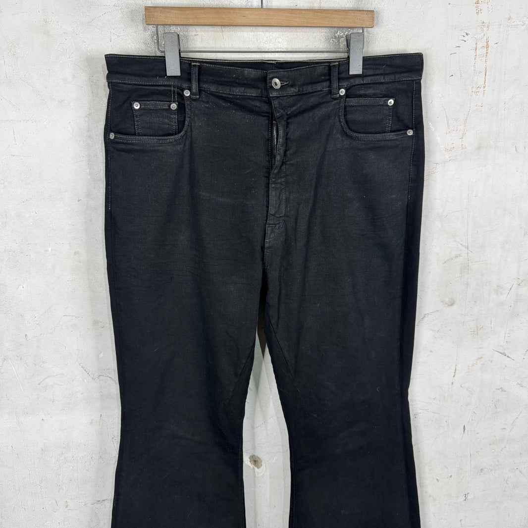 DRKSHDW Waxed Bolan Bootcut Jeans