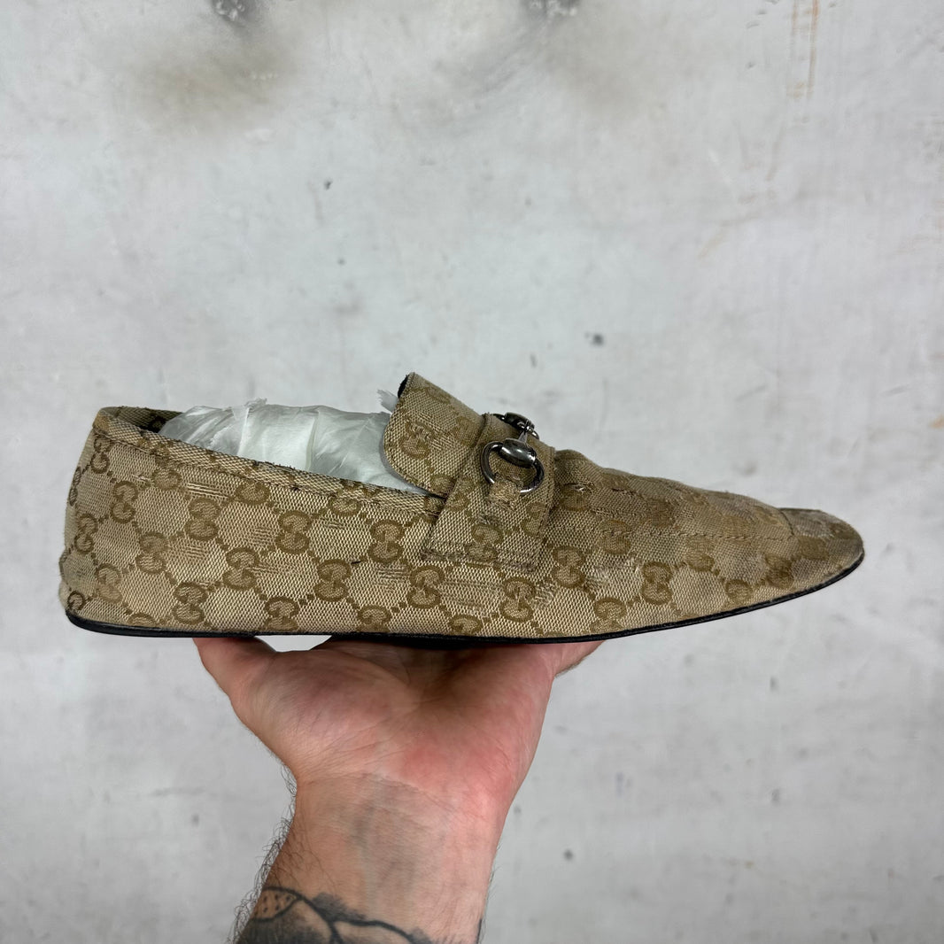 Gucci Canvas Monogram Ragazzo Mules