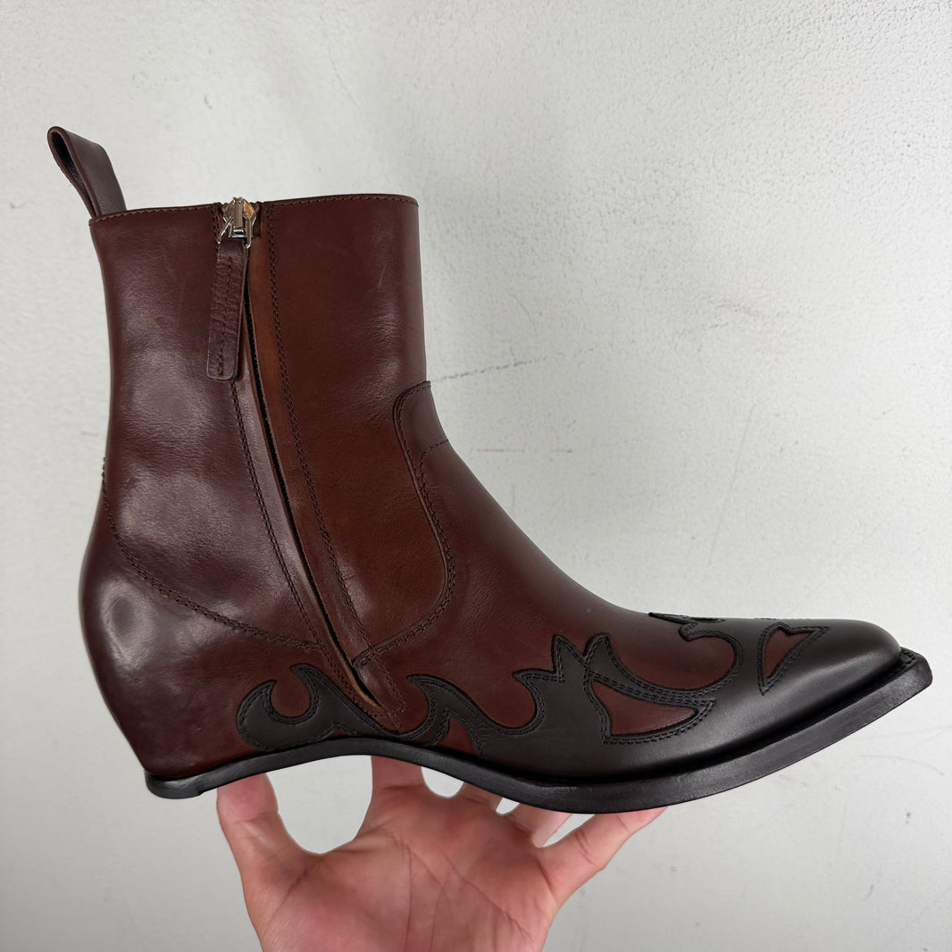 Margiela Heel-less Western Flame Boots