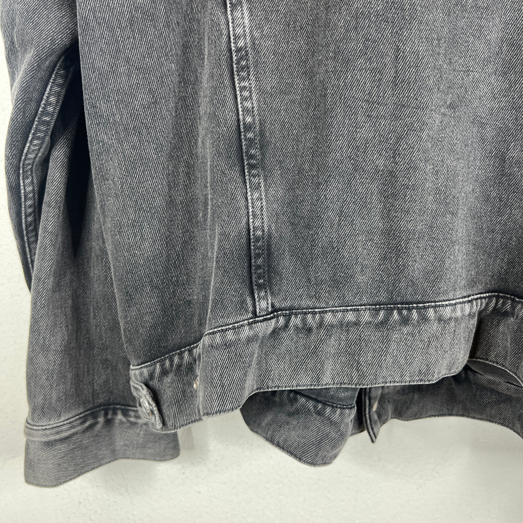 Balenciaga Sample Thin Black Wash Denim Jacket