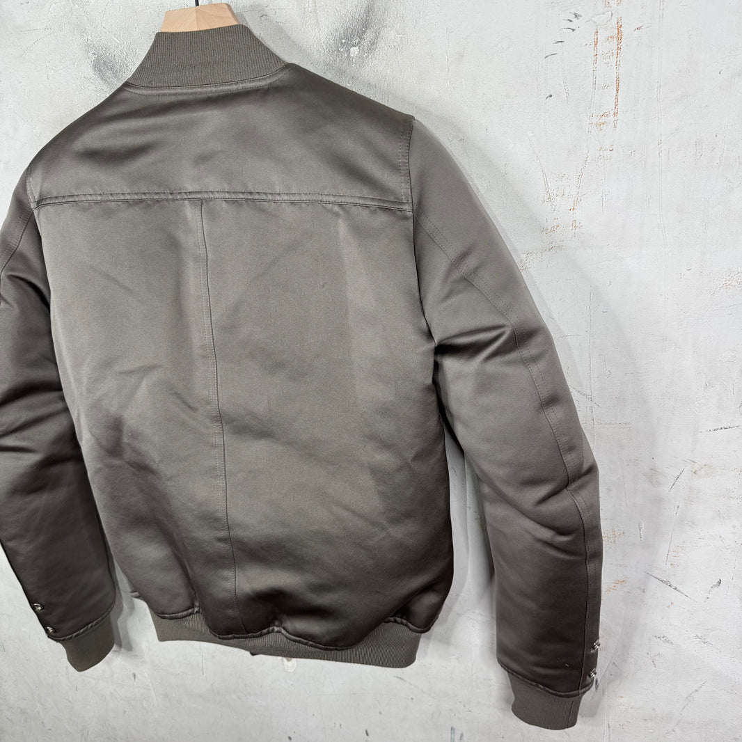Rick Owens Grey Bomber Jacket