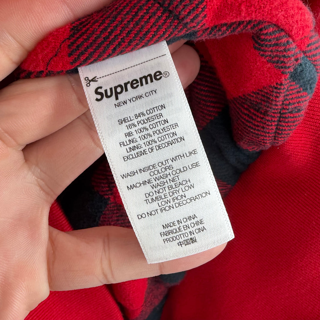 Supreme Red Salem Zip-Up Hoodie